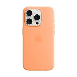 Compra Funda Apple iPhone 15 Pro MagSafe Silicon Naranjada