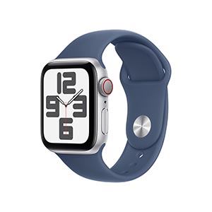 Compra Apple Watch MXFV3CL/A SE 2 GPS+Cell 40mm Alum Plata Dep Azul Demin S/M